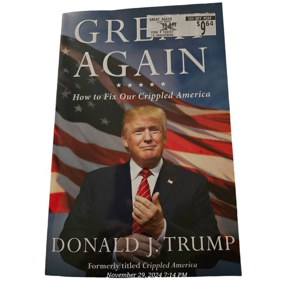Great again by Donald J. Trump threshold editions isbn 9781501138003
